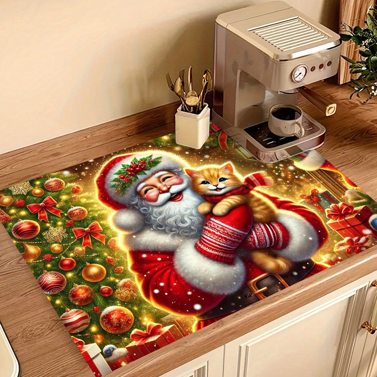 Protect your stove top in style this Christmas with our Festive Santa Claus Stove Top Protector. This non-slip, waterproof, heat-resistant cover is perfect for electric glass stoves, cooktops, washers, dryers, and ironing mats. Easy to clean and no