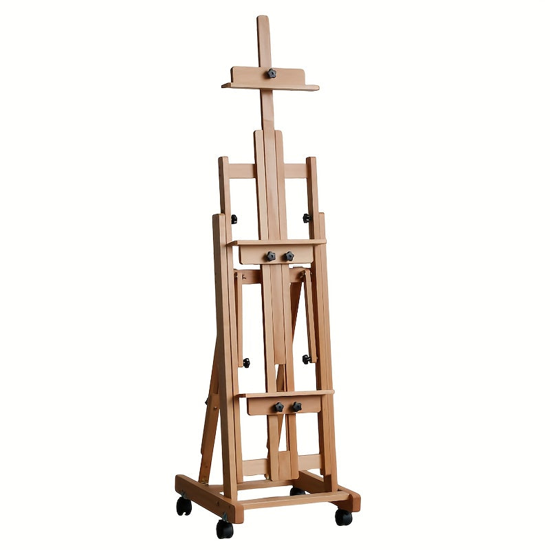 ArtMaster Portable Wooden Easel with adjustable height and angle, perfect for artists.