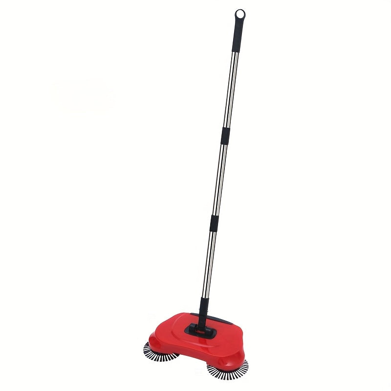 An all-in-one push sweeper, vacuum cleaner, and mop that effectively cleans pet hair, dust, and debris on hardwood and tile floors. This versatile cleaner also comes with cleaning supplies and tools, making it perfect for use in bedrooms.