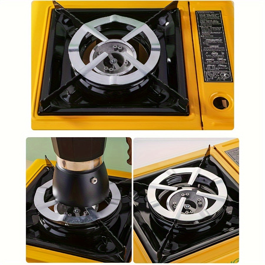 WIEZ Stainless Steel Coffee Pot Stand - Multi-Purpose Holder for Mocha & Espresso Machines on Gas Stove, Essential Kitchen Accessory