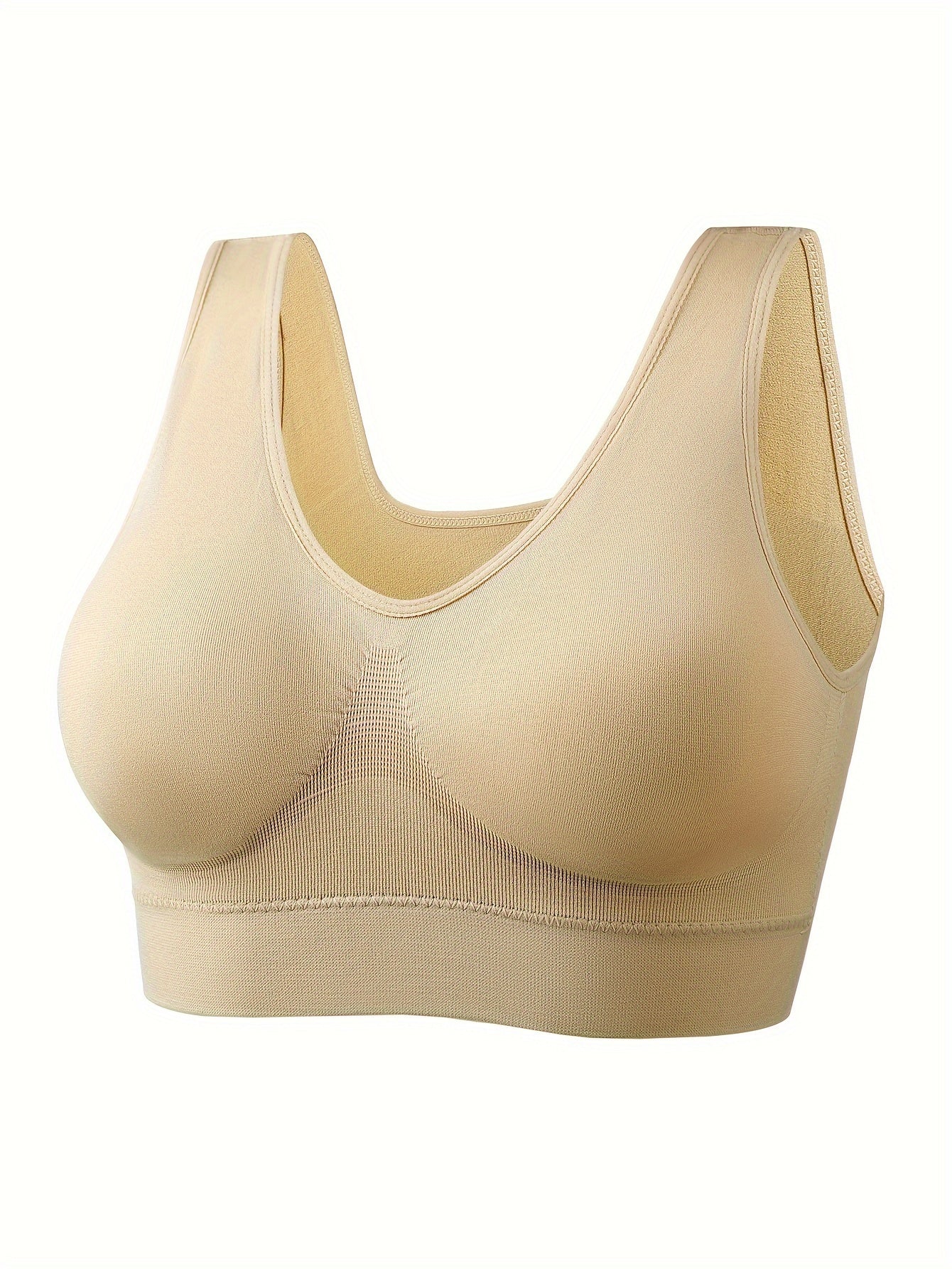 8 seamless wireless sports bras for women, ideal for running and fitness activities, with breathable and comfortable design.