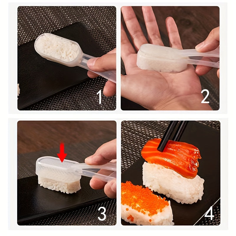 1 Piece Plastic Sushi Mold Set for Making Rice Balls and Nigiri - Japanese Cuisine Tools