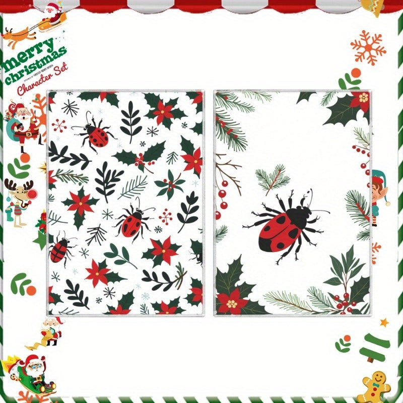 Get into the holiday spirit with this set of two 18*26 inch Christmas-themed kitchen towels. Perfect for adding a festive touch to your kitchen decor this wintertime. Ideal for gifting or keeping for yourself, these soft towels are sure to bring a merry