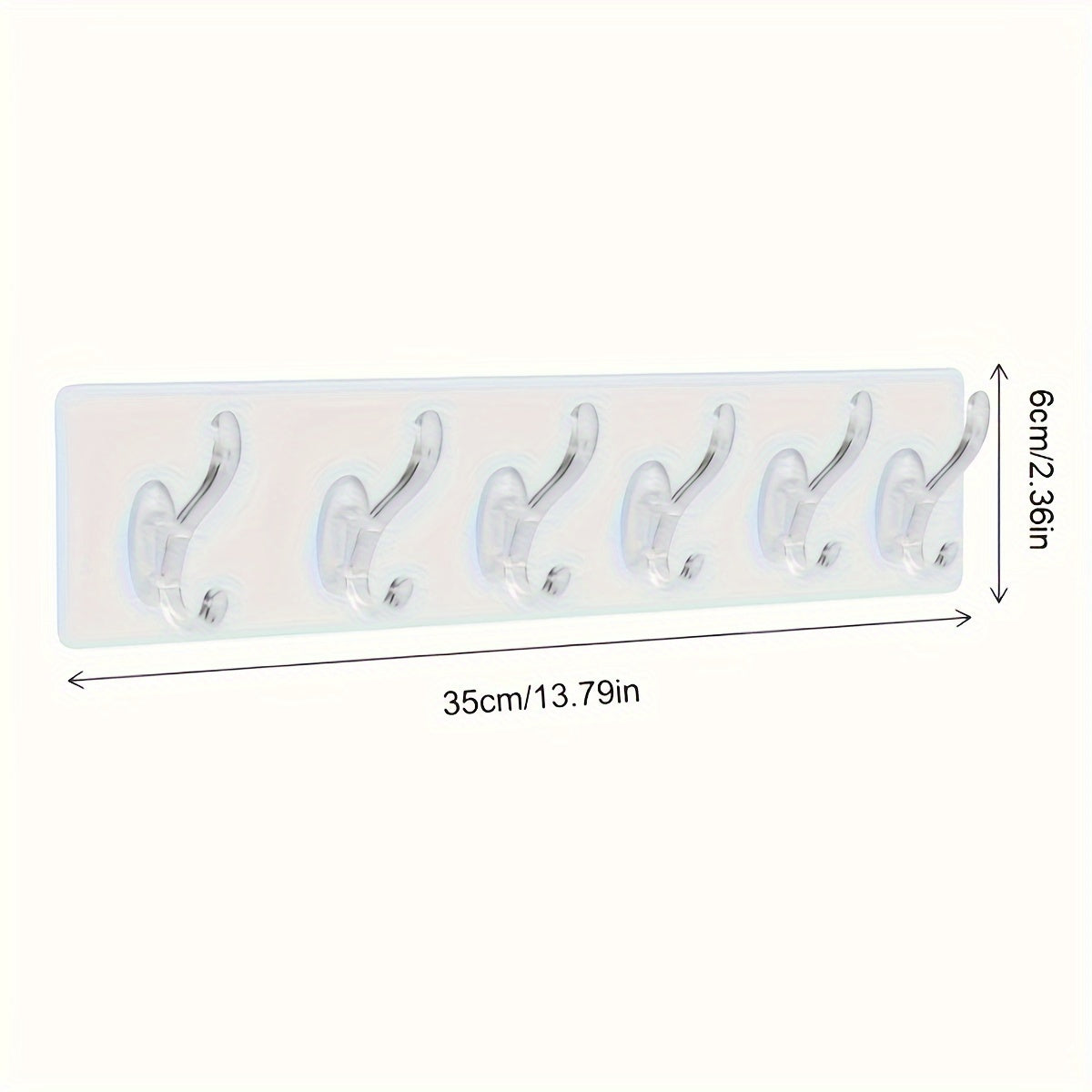 Contemporary transparent waterproof adhesive hooks that require no drilling for easy wall mounting. Ideal for storing clothes, hats, towels, and accessories in the bathroom, wardrobe, or bedroom.