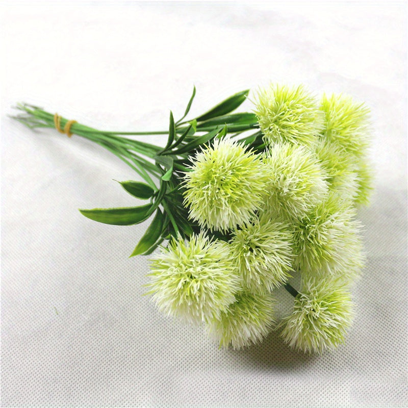 5-10pcs Dandelion artificial flowers for home or wedding decor.