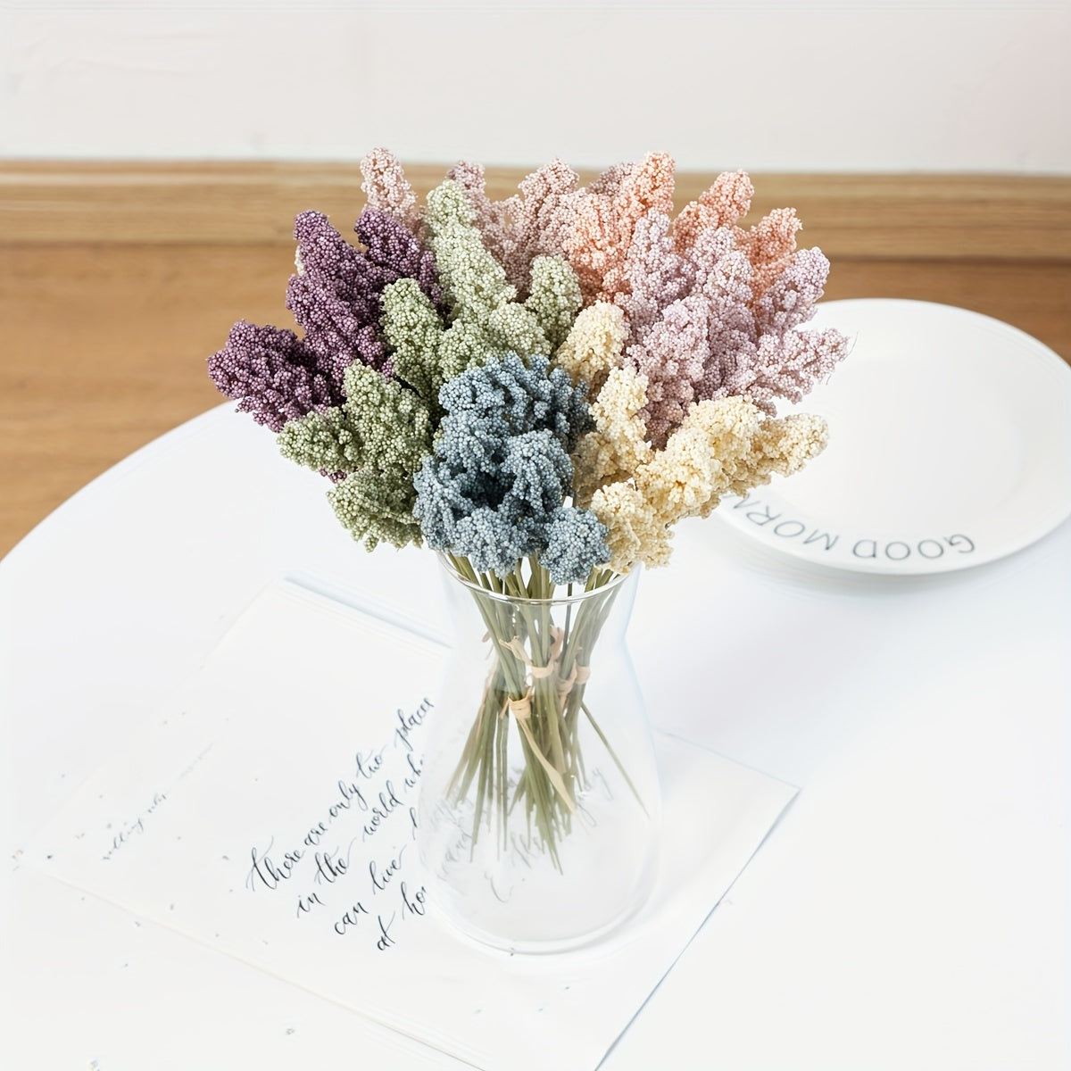 Artificial lavender bouquet for home decor, weddings, and gardens