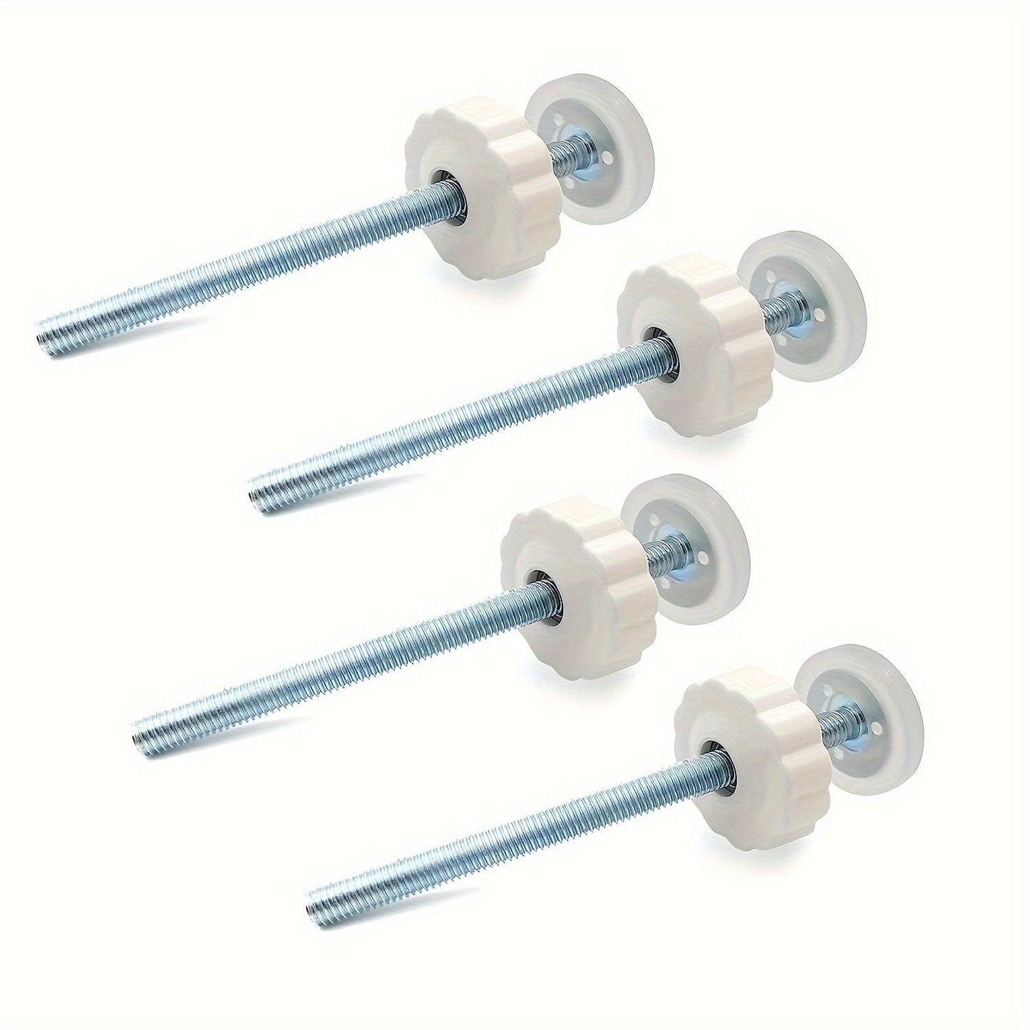 Set of 4 Gate Spindle Rods - M8 8mm, Made from Latex-Free Plastic, Provides Extra Long Tension Extension for Pet & Child Safety Gates