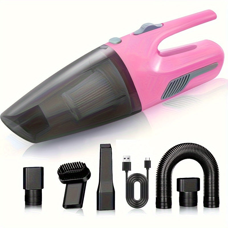 7-piece set of high-power cordless vacuum cleaners for home and car cleaning, with strong suction for multiple uses.