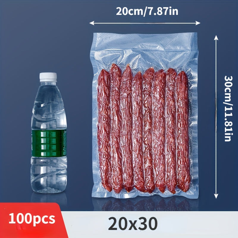 Comfort-Evac vacuum-sealing bags are your go-to solution for storing and preserving food. These textured plastic bags are designed for compressed storage and feature a mesh pattern for added freshness. Keep your household items organized and fresh with