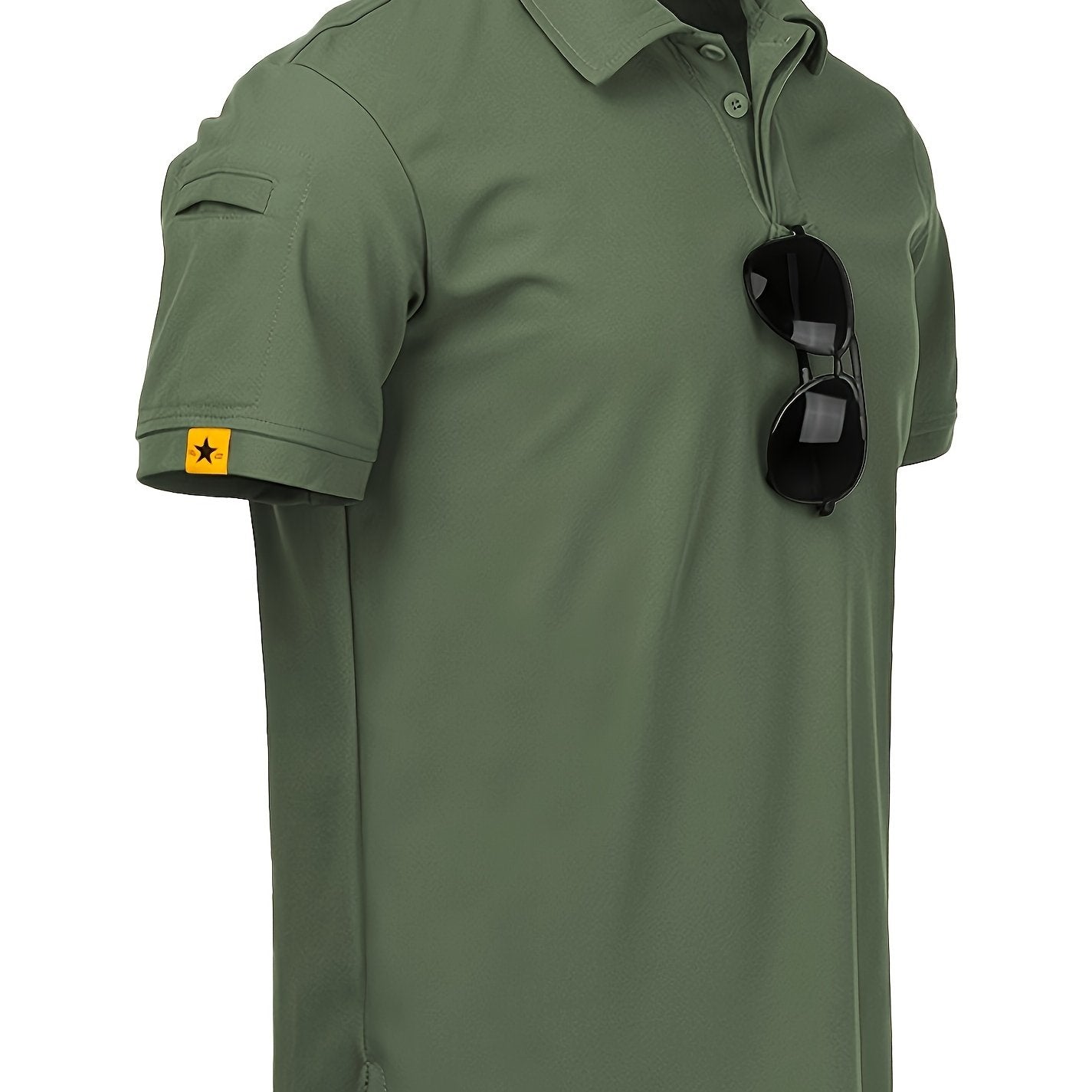 Men's casual stretch sports shirt ideal for golf and tennis during the summer outdoor season.