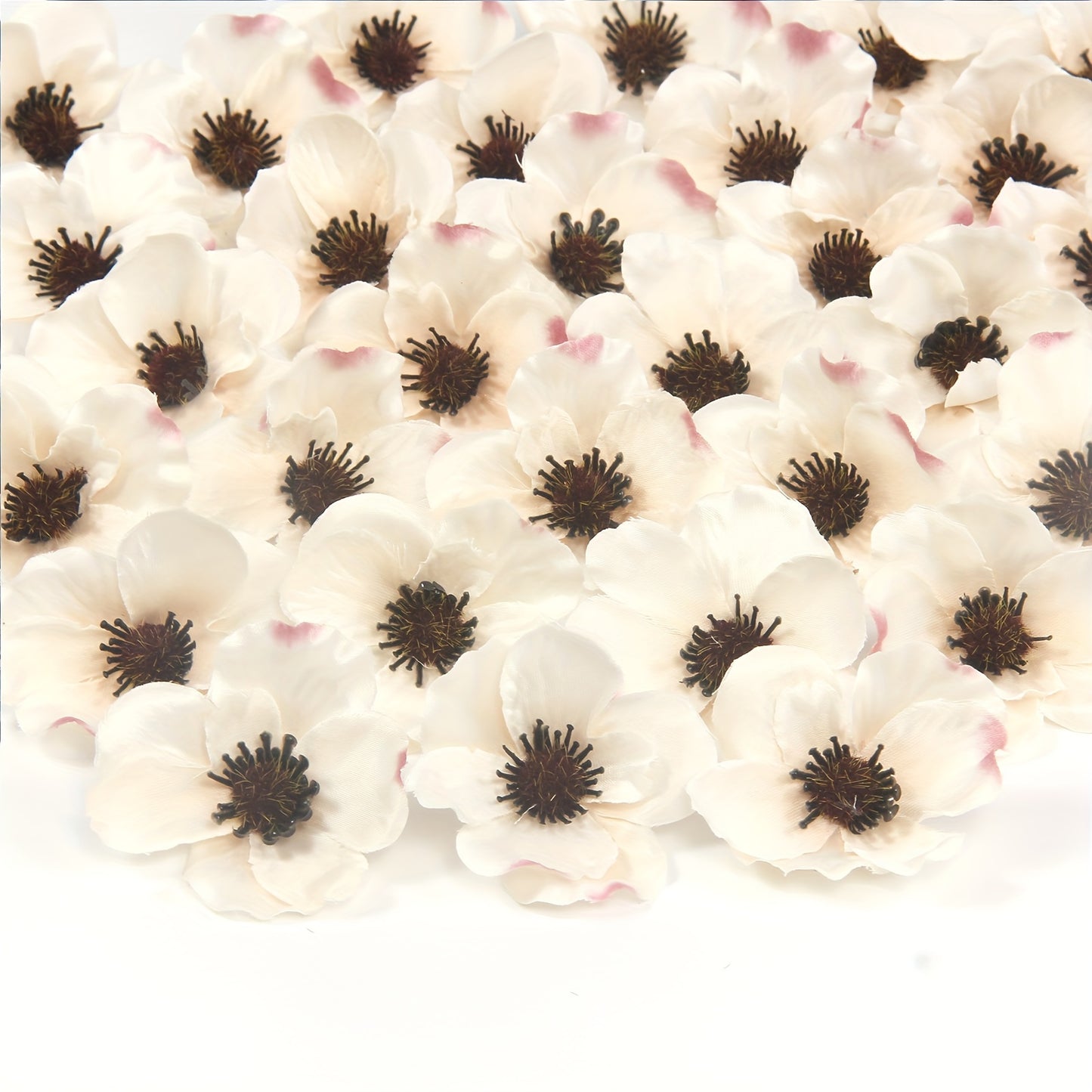 30 stemless artificial poppy flowers for Veterans Day, weddings, home decoration, parties, and crafts.