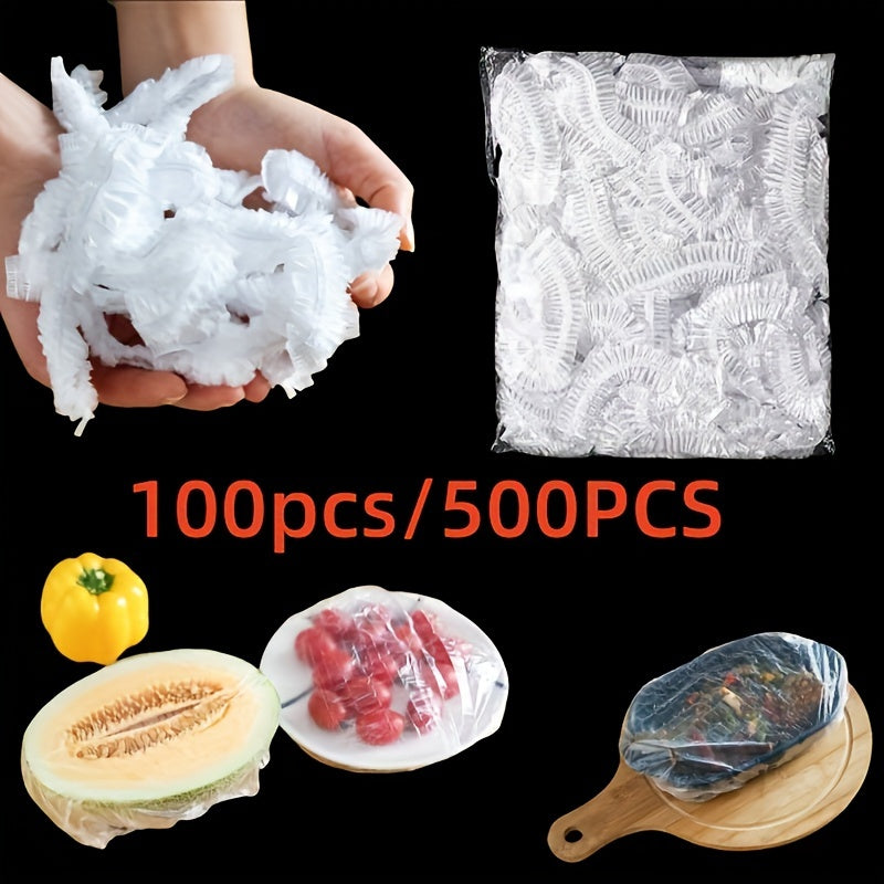 Get ready for the holidays with our set of 100/500pcs Elastic Food Storage Covers! These reusable, odor-proof, and dustproof plastic wraps are perfect for storing leftovers, fruits, and more. Ideal for use in the kitchen or restaurant, they are the best