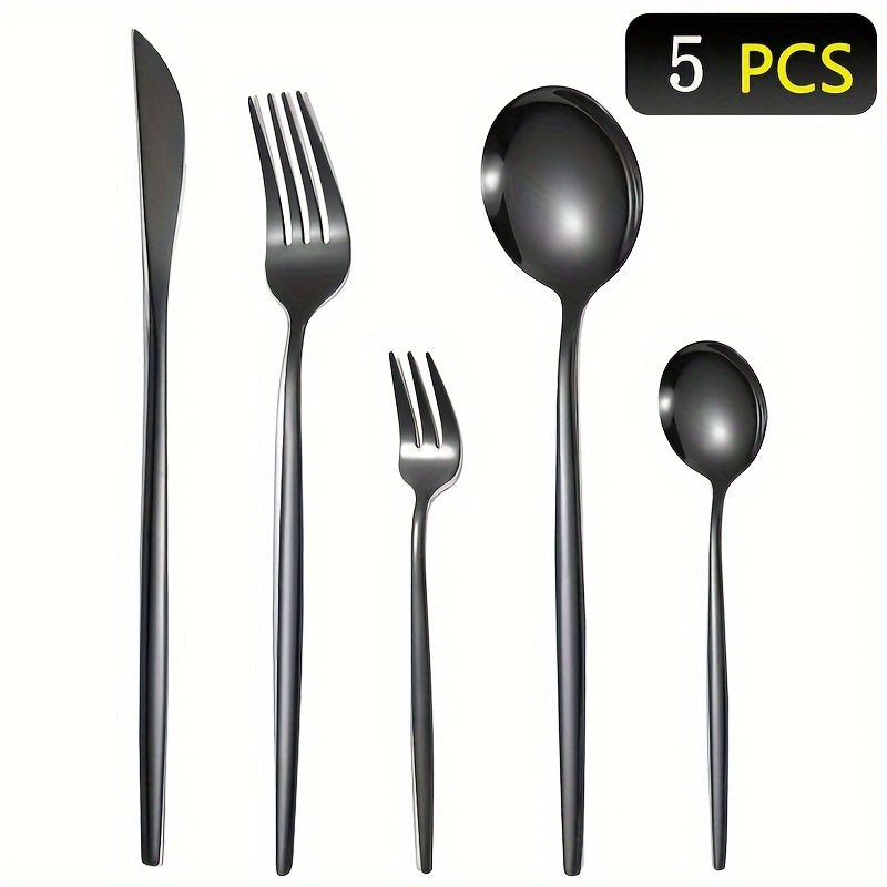 30-piece stainless steel cutlery set in a gift box, perfect for home, restaurant, or hotel use, ideal for weddings.