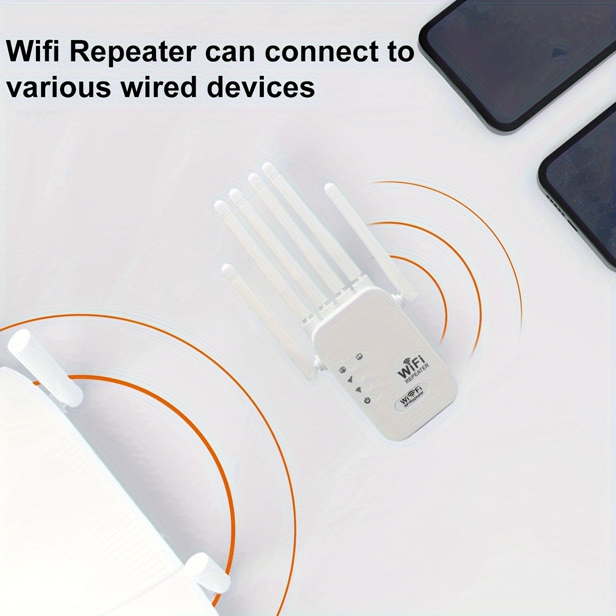 OEKE-Extreme 1200Mbps WiFi6 Extender with Six Antennas, ideal for large homes and multi-storey villas. Can be used as an AP or Router.