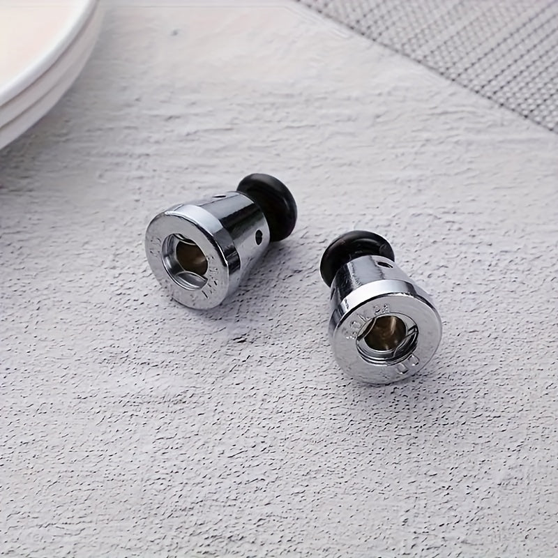 1 piece of Pressure Cooker Pressure Limiting Valve, Safety Valve, Compression Valve, Universal Pressure Cooker Pressure Relief Clamp Valve, Exhaust Valve. Made of aluminum alloy, these Pressure Cooker Accessories are suitable for kitchen use.