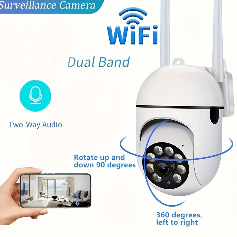 Get the perfect gift for Christmas, Halloween, or Thanksgiving with this 1080p HD WiFi home security camera! Featuring 355° panoramic view, two-way audio, motion detection, and remote access. USB powered and smartphone compatible for easy use.