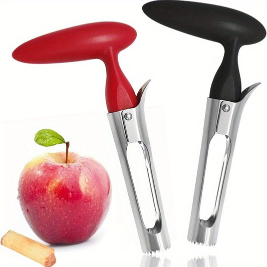 Easily Remove Fruit Cores with Our Stainless Steel Apple Corer - Featuring an Ergonomic Handle, Sharp Serrated Blade, and Durable Construction. Perfect for Apples, Pears, Bell Peppers, and Pineapple. A Portable and Easy to Clean Kitchen Essential.