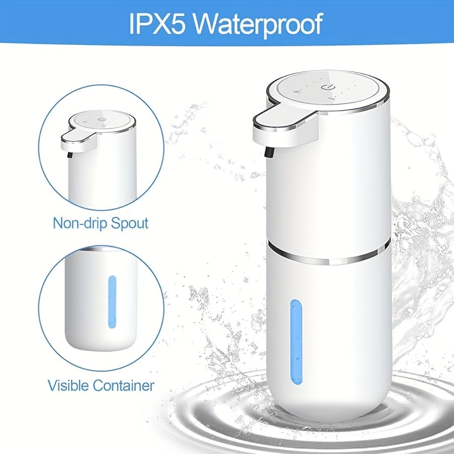 380ml wall-mounted automatic sensor liquid dispenser for hand soap with rechargeable feature.