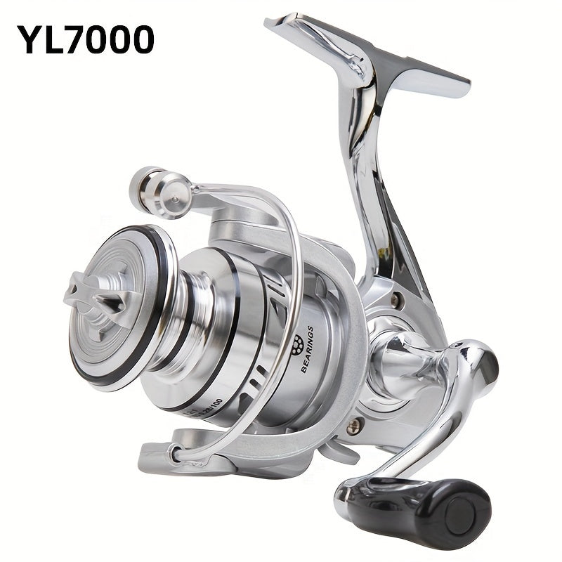 Luoya All-Metal Spinning Reel with Oscillating Arm for Fishing