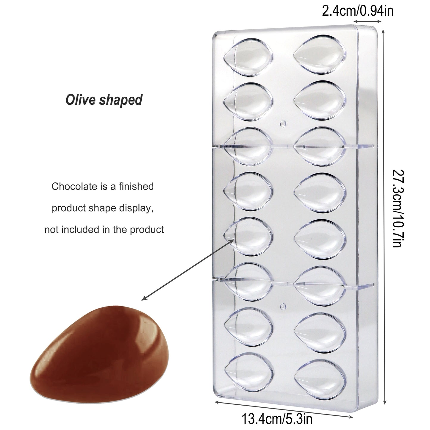 Set of plastic chocolate molds that are free of BPA, featuring various shapes such as hearts, eggs, bars, and diamonds for making mousse, jelly, candies, and truffles. Perfect for creating sweet treats for Easter, Thanksgiving, Valentine's Day, Mother's