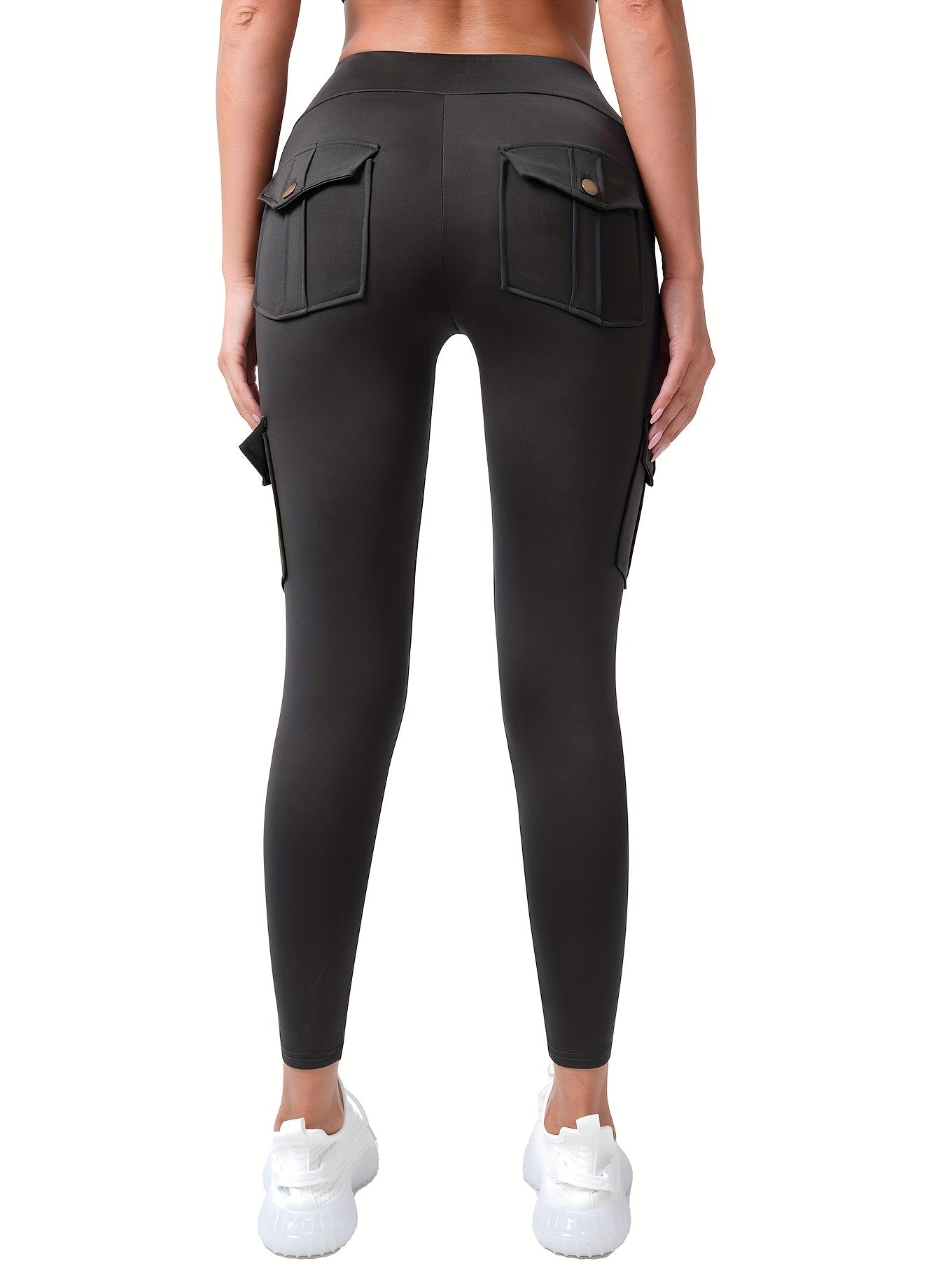 High waist leggings with 4 pockets are versatile and stylish, perfect for both everyday wear and working out.