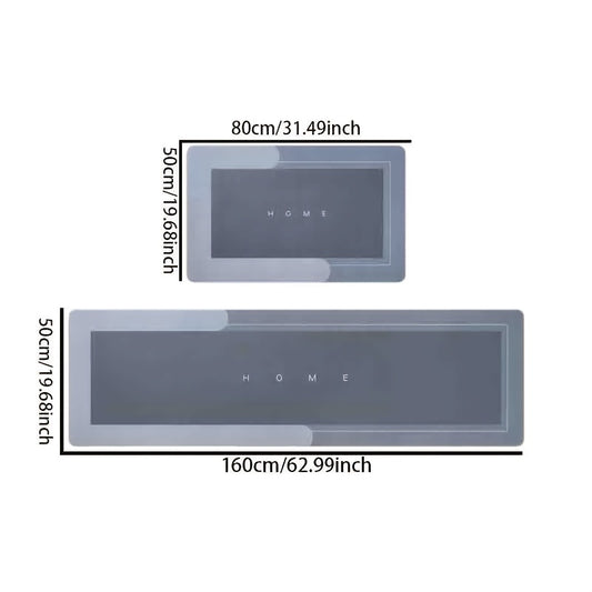Премиум-мат для кухни из диатомовой грязи с нескользящей основой, быстро сохнущий и супер впитывающий. Машинная стирка, легкий, водоотталкивающий, однотонный, низкопуховый полиэстер. Подходит для ванной, гостиной, прачечной, входа.