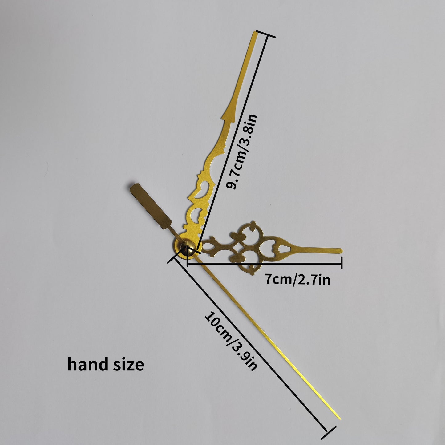 1 set of silent wall clock movement with hands for DIY furniture decoration and maintenance, including cross-stitch clock accessories (battery not included).