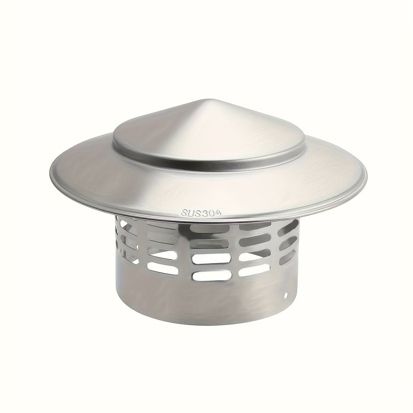 Durable Stainless Steel Chimney Cap - One Pack of Universal Rainproof Vent Top Cover for Flue & Duct Pipes - Weather-Resistant Outdoor Roof Ventilation Cap