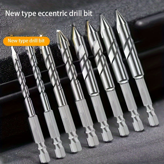 Innovative dry drilling bit for holes in tiles, concrete, glass, wood, and metal.