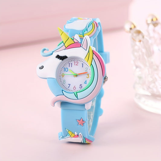 Children's silicone cartoon watch gift for kids.