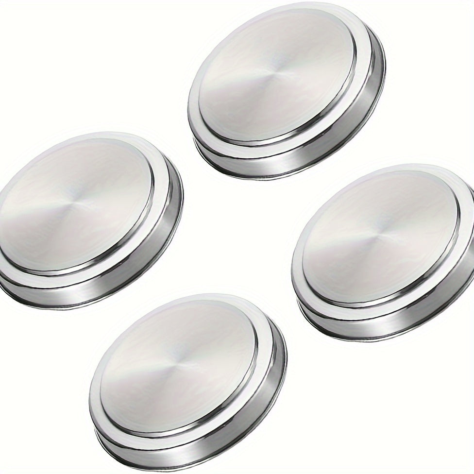 4-Piece Set of Stainless Steel Stove Top Covers for Cookware - Kitchen Burner Protectors that are Safe for Food Contact