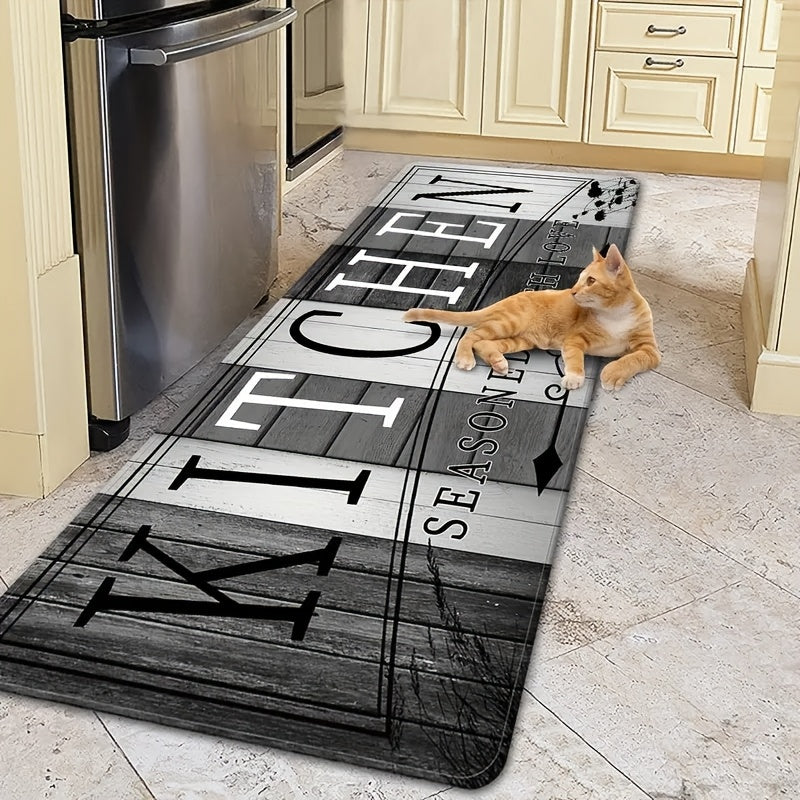 Velvet Kitchen Runner Mat - 1 Piece, Machine Washable, Made of 100% Polyester. Perfect for Kitchen, Hallway, Laundry Room, or Living Room Decor. Versatile for Valentine's Day, Easter, Hanukkah, Thanksgiving, and St. Patrick's Day.