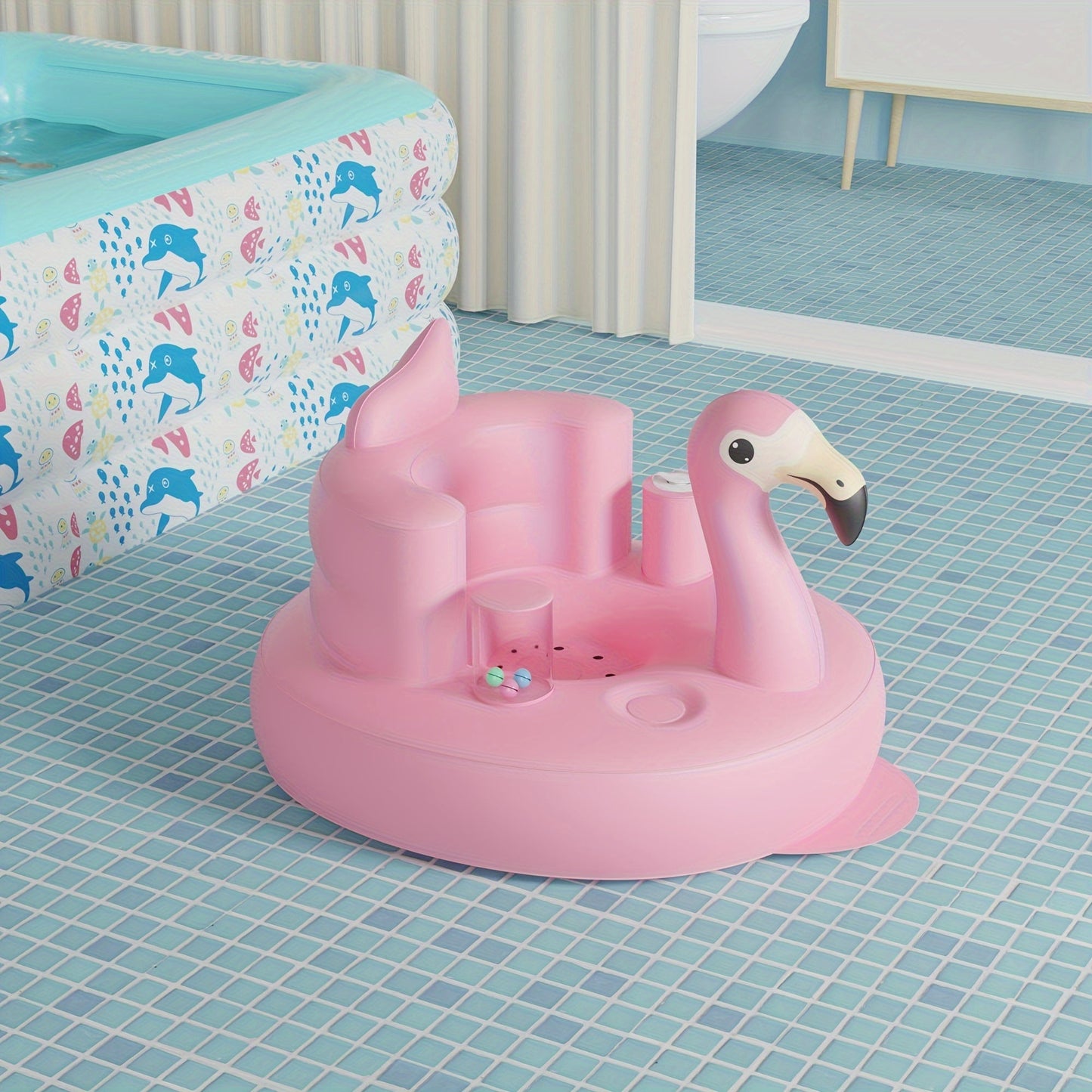 The GOARD Inflatable Baby Chair is a convenient and versatile choice for parents with young children. This chair comes with a built-in air pump, making it easy to inflate and set up. The PVC baby floor seat support cushion provides comfort and stability