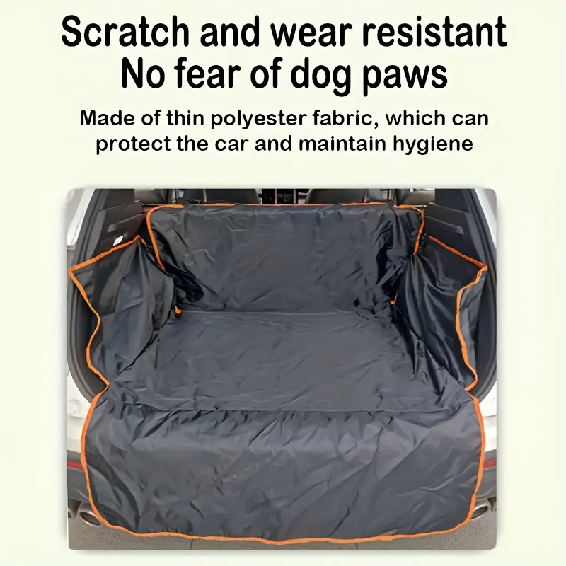 Durable Pet Mat for SUV Trunks - Waterproof, Scratch-Resistant - Protects Car from Dirt, Pet Hair, Three Snowmen