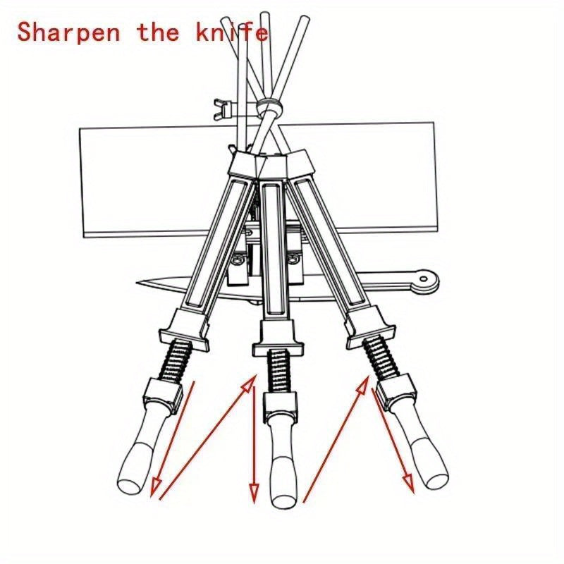 Manual kitchen sharpener with angle fixation, metal construction, uncharged, and emery grit whetstone set.