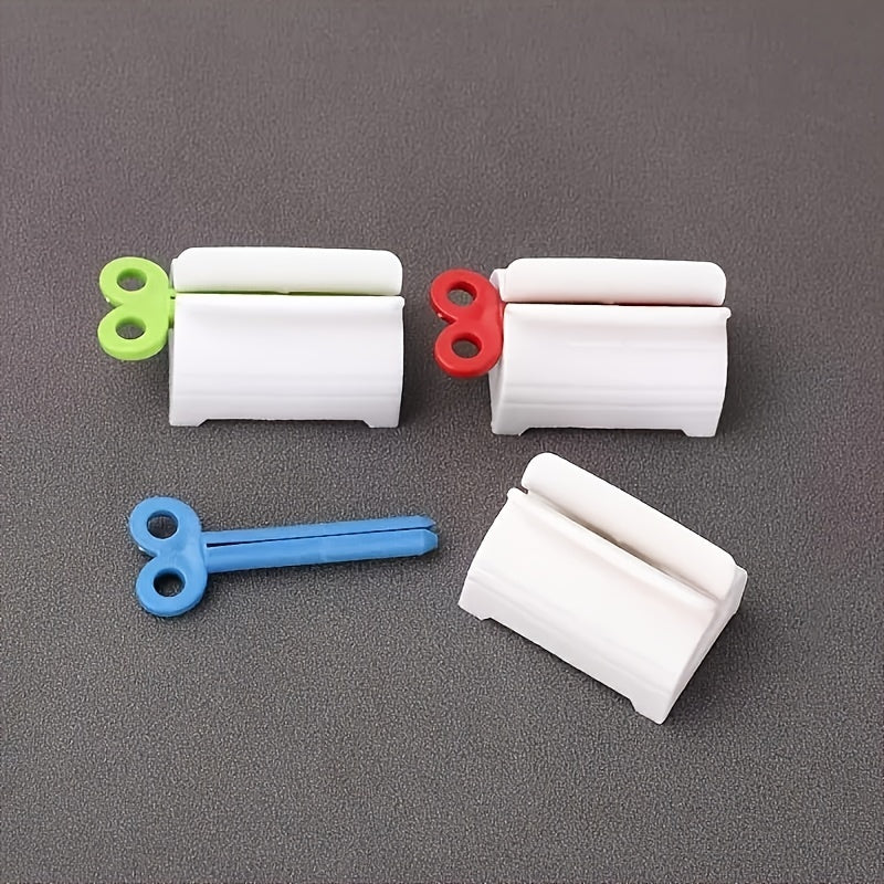 3-pack of tube squeezers for toothpaste, creams, and ointments. No electricity required. Reduces waste and organizes the bathroom.