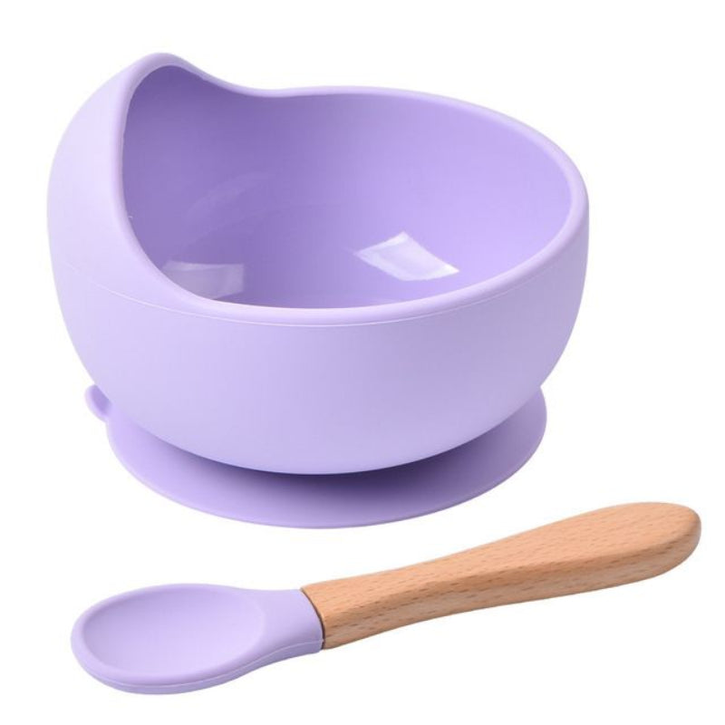 Silicone Baby Bowls Set with Suction, Spoon, and Plate - BPA Free Utensils for Babies, Kids, and Toddlers - Ideal for Baby-Led Weaning and Self-Feeding in First Stage