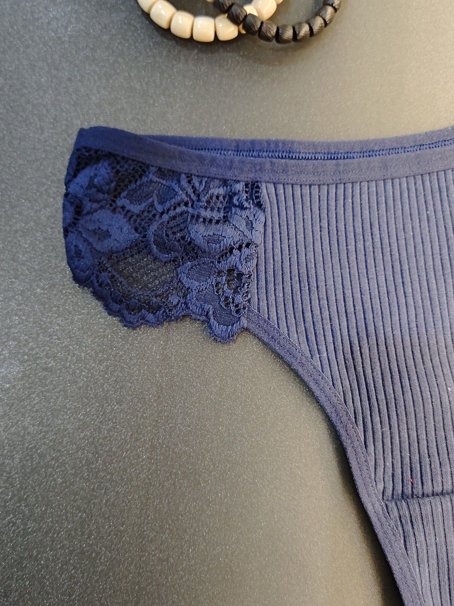 Lace ribbed thonglar, past belli ichki kiyimlar, ayollar uchun sexy lingerie.