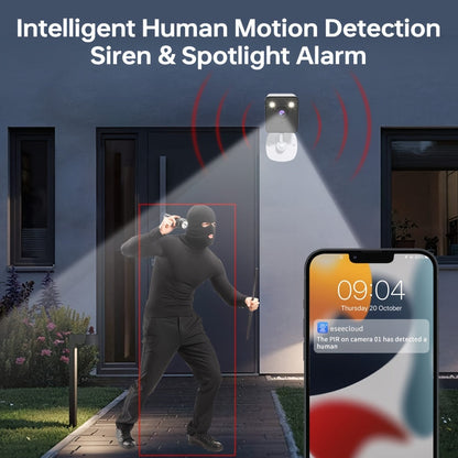 Zhxinsd Indoor Security Camera - 1080P HD with Motion Detection, Smart Night Vision, Two-Way Audio, and WiFi Connectivity for Home Safety Monitoring.