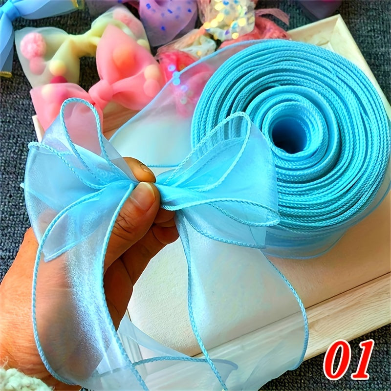 Valentine's Day gift wrapping chiffon curling ribbon for weddings and decorations.