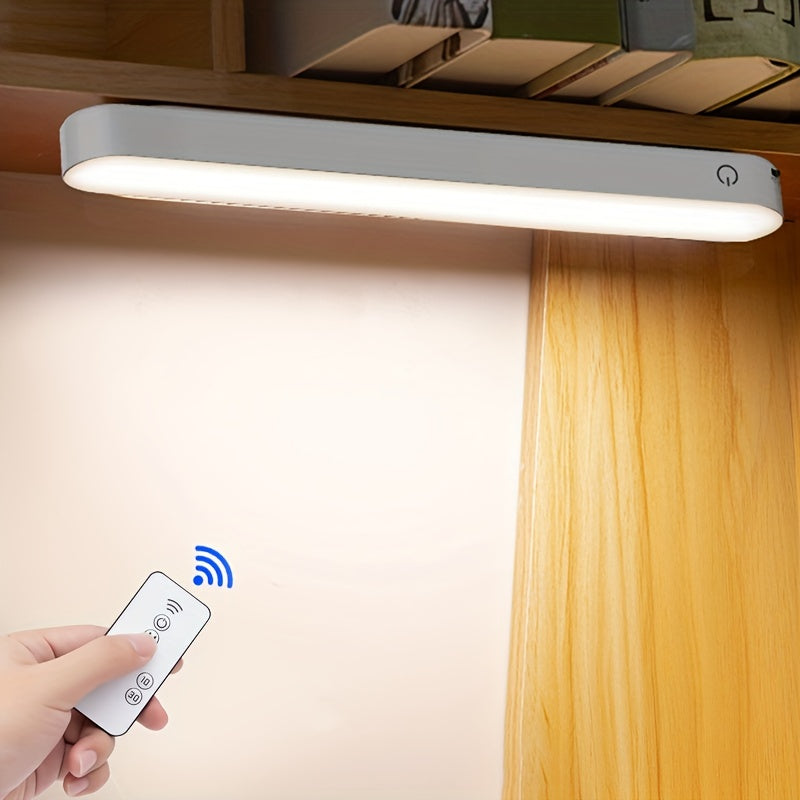 Dimmable LED under cabinet lighting with touch sensor and remote control. Features color changing options, magnetic mount, and rechargeable lithium battery. Includes 3 color modes and touch control.