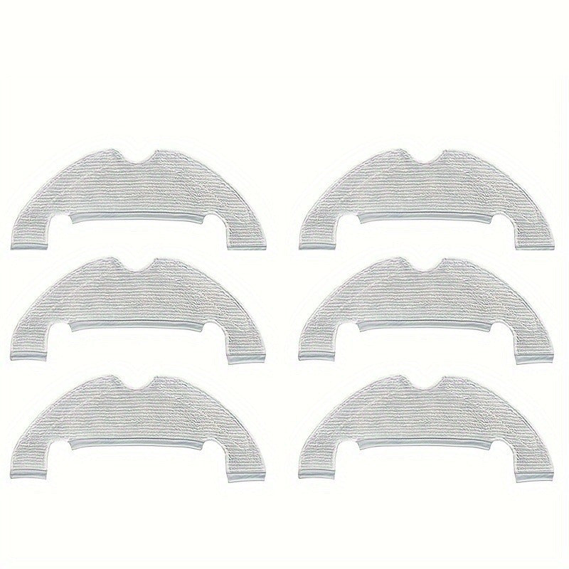 Replacement accessories for the Dreame D10 Plus RLS3D robot vacuum cleaner, including 6 mop pads and cloth floor attachment.