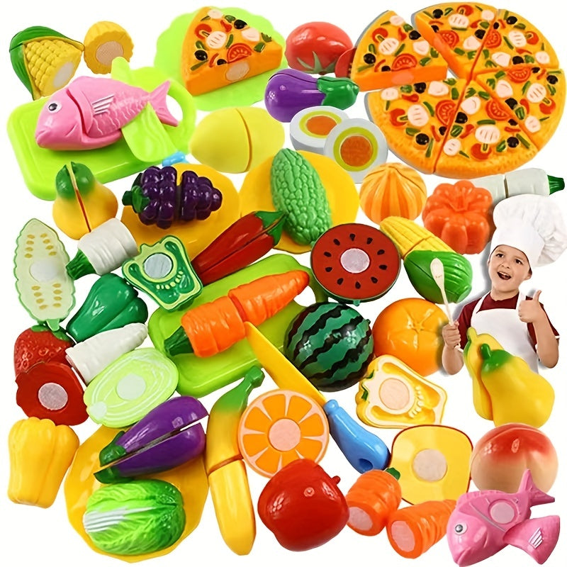 24 fun cutting food toys for early skill development.