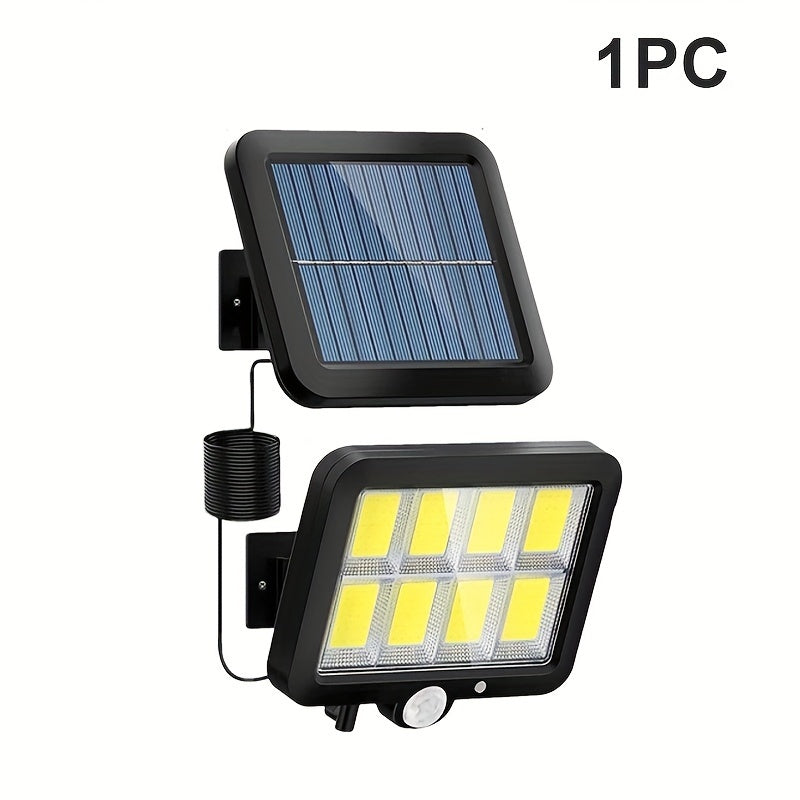 1/2/4pcs 160 LED solar sensor light for garage/garden/patio/walkway.