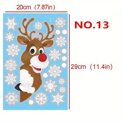 Get in the festive spirit with our 2024 Christmas Window Clings! This set includes 1pc featuring charming Snowflake & Santa Designs. These removable electrostatic stickers are perfect for decorating your home or shop during the holiday season. Bring some