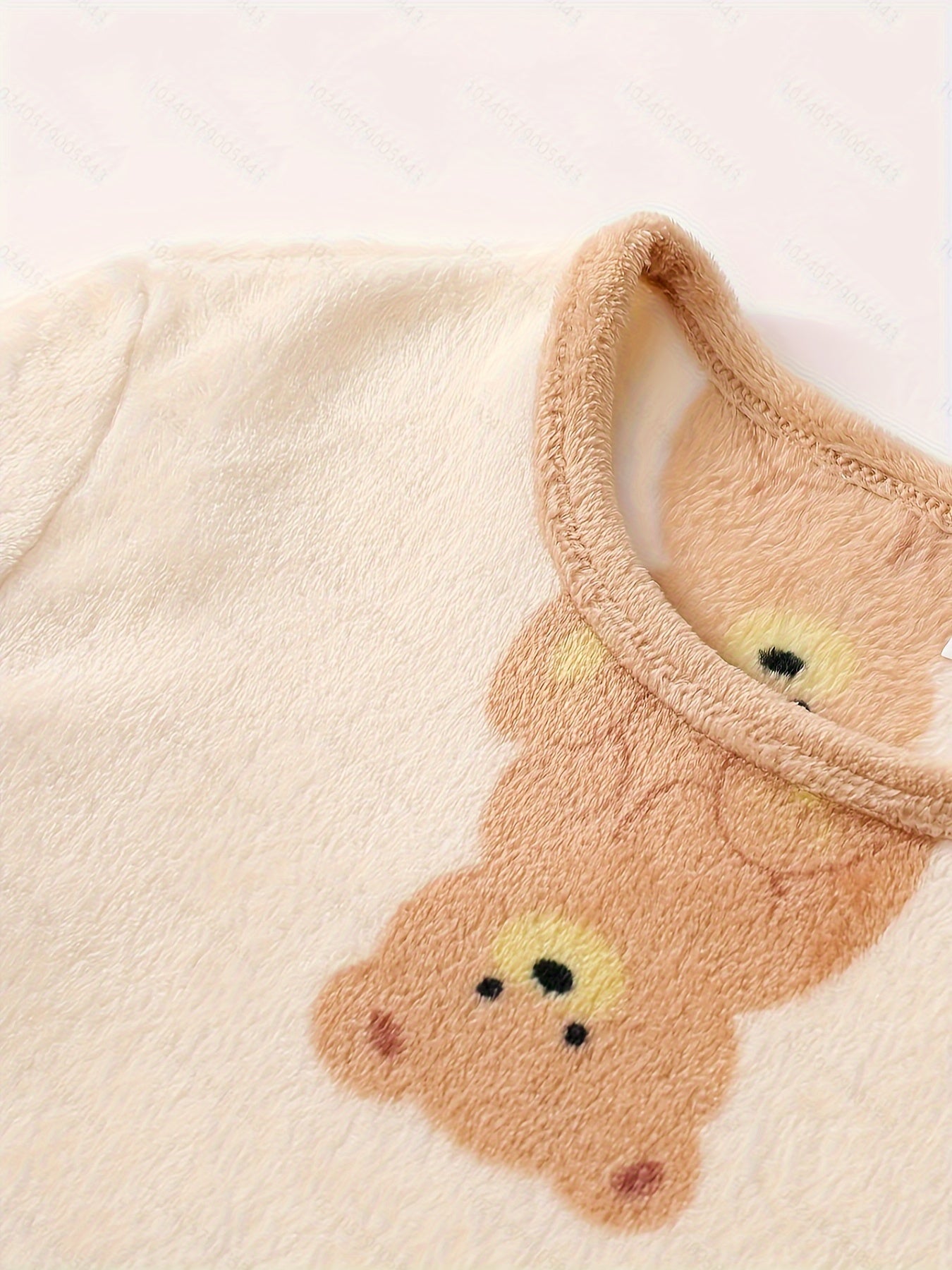 Soft, warm, velvet cartoon sleepwear for women.