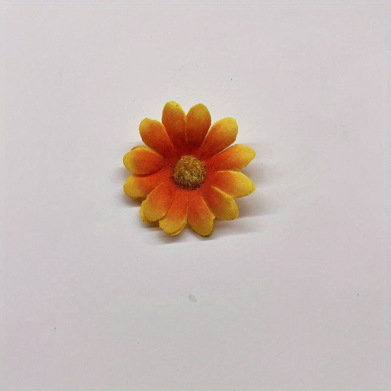 100/200 pieces of artificial daisy flowers, 4cm sunflower heads for decor.