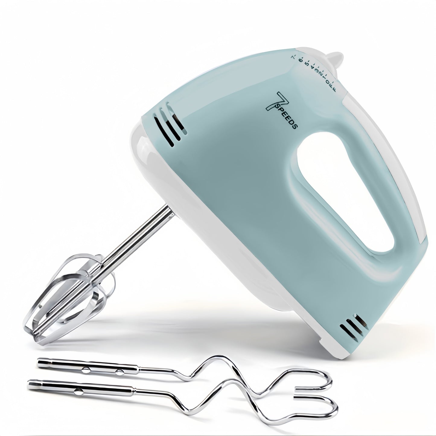 1 Electric Handheld Mixer with 7 Speeds - Perfect for Mixing Eggs in Kitchen Bowls