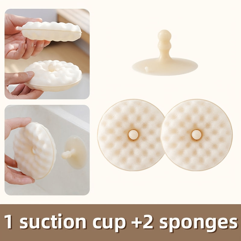 Sponge Cleaning Ball Trio Set - Soft and Comfortable Sponge Balls for Kitchen Cleaning and Dishwashing