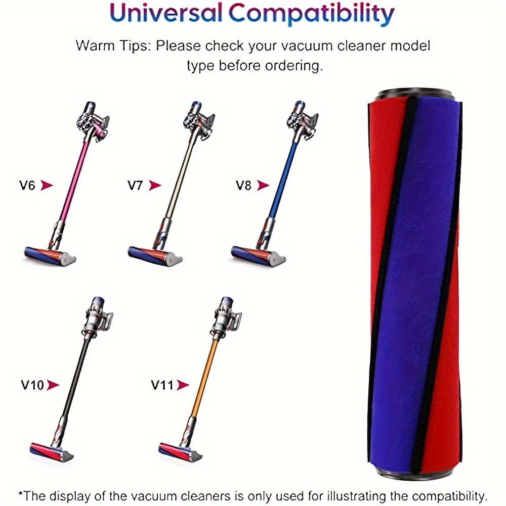 Замена мягкого валика для пылесосов Dyson V6 V7 V8 V10 V11 - номер детали 966488-01. Подходит только для щеток Fluffy. Эффективно очищает.